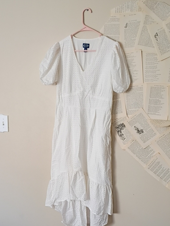 Scoop Dresses & Skirts - Scoop Brand White Eyelet Dress L